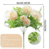 2 Pcs Artificial Peony Silk Hydrangea Bouquet